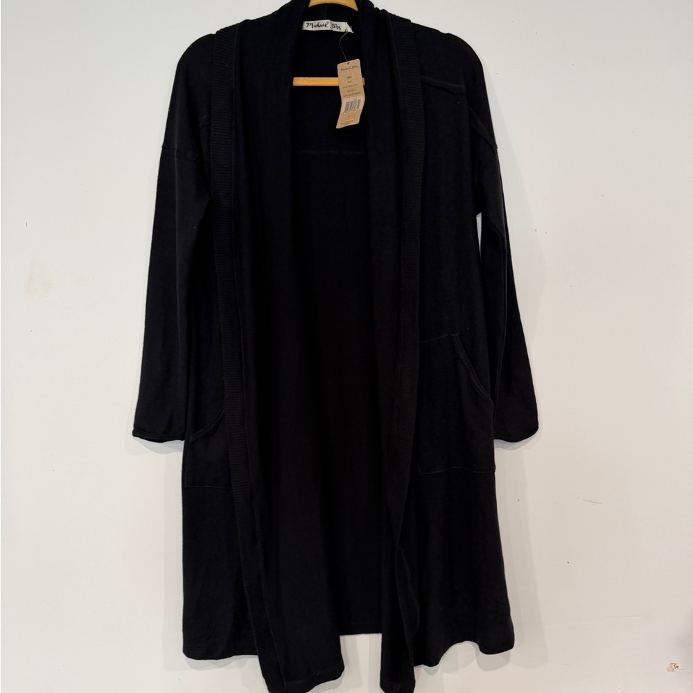 Michael Stars Madison Brush Black Cardigan